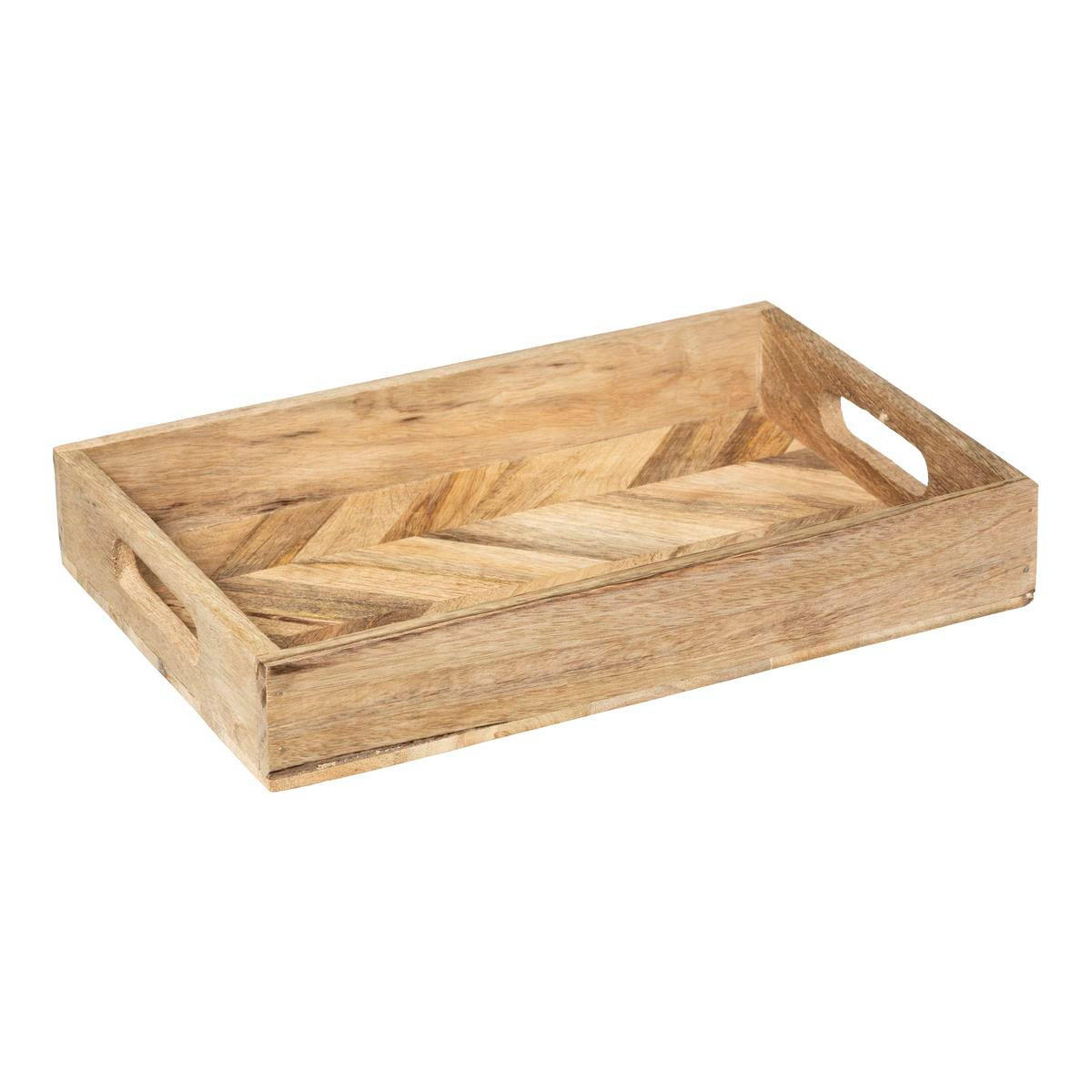 DEKOTABLETT aus Holz Wild Braun 41/30,5/5 cm - Braun, Holz (30.5/5/41cm) - Atmosphera Createur d´interieur