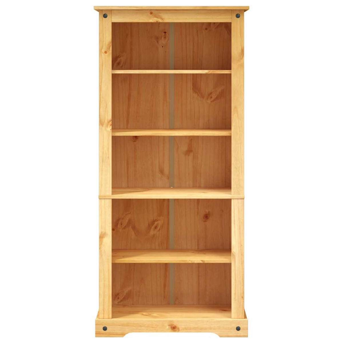 BÜCHERSCHRANK 5 Fächer Mexiko-Stil Kiefernholz 80/40/170 Cm - Braun, Holz (80/170/40cm) - vidaXL