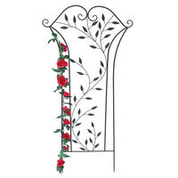 RANKHILFE Garten Metall Braun 135 cm 100974 - Braun, Metall (60/135/1cm) - DanDiBo