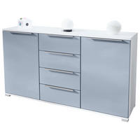 SIDEBOARD Linio Denim matt - Pastellblau, Holzwerkstoff (138.5/75.5/35cm) - Vladon