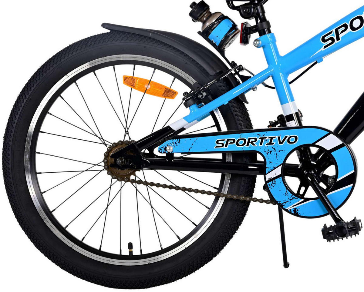 KINDERFAHRRAD Sportivo - Jungen - 20 Zoll - 2 Handbremsen - Blau - Blau, Metall (60cm) - TPFSports