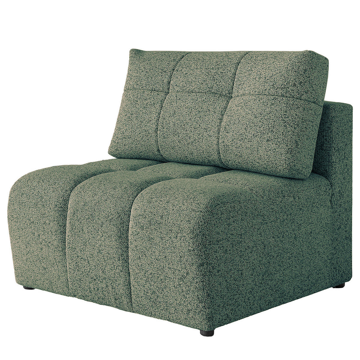 SESSEL/MITTELELEMENT - Strukturstoff - Türkis/Beige, Kunststoff/Textil (96/94/96cm) - home24