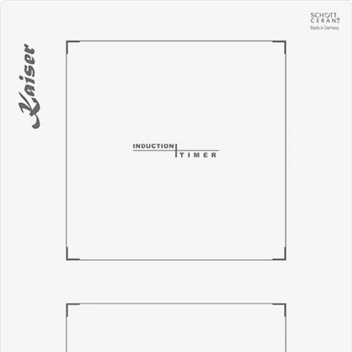 INDUKTIONSKOCHFELD - Weiß, Keramik (28.8/5.5/52cm) - Kaiser Küchengeräte