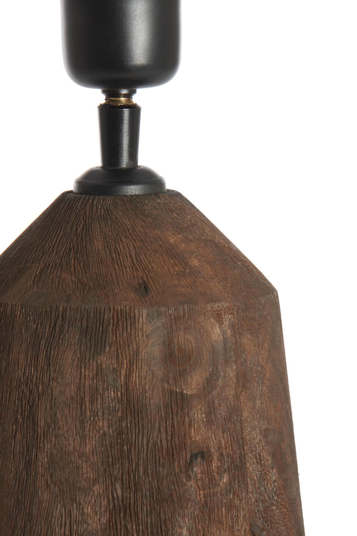 LAMPENFUSS Trapani Braun Ø15/45 cm - Braun, Holz (15/15/45cm) - Light & Living