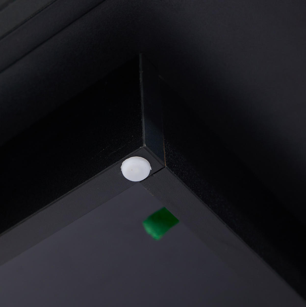 COUCHTISCH 100/50/42 cm in Schwarz mit LED-Beleuchtung und 2 Schubladen - Schwarz, Holzwerkstoff (100/50/42.5cm) - Flora Grace
