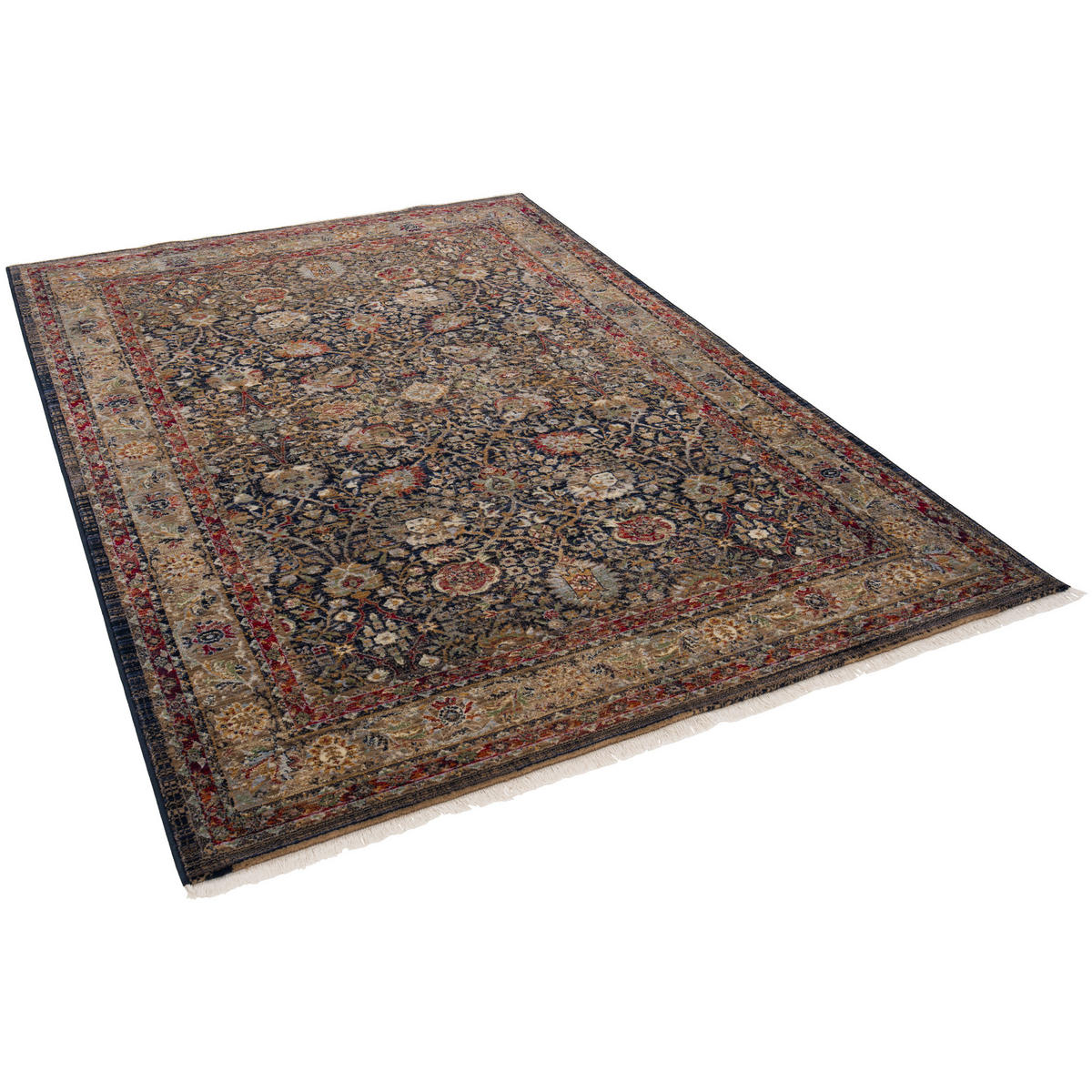 ORIENT VINTAGE TEPPICH NAVIRA - Dunkelblau, Textil (160/240cm) - Pergamon