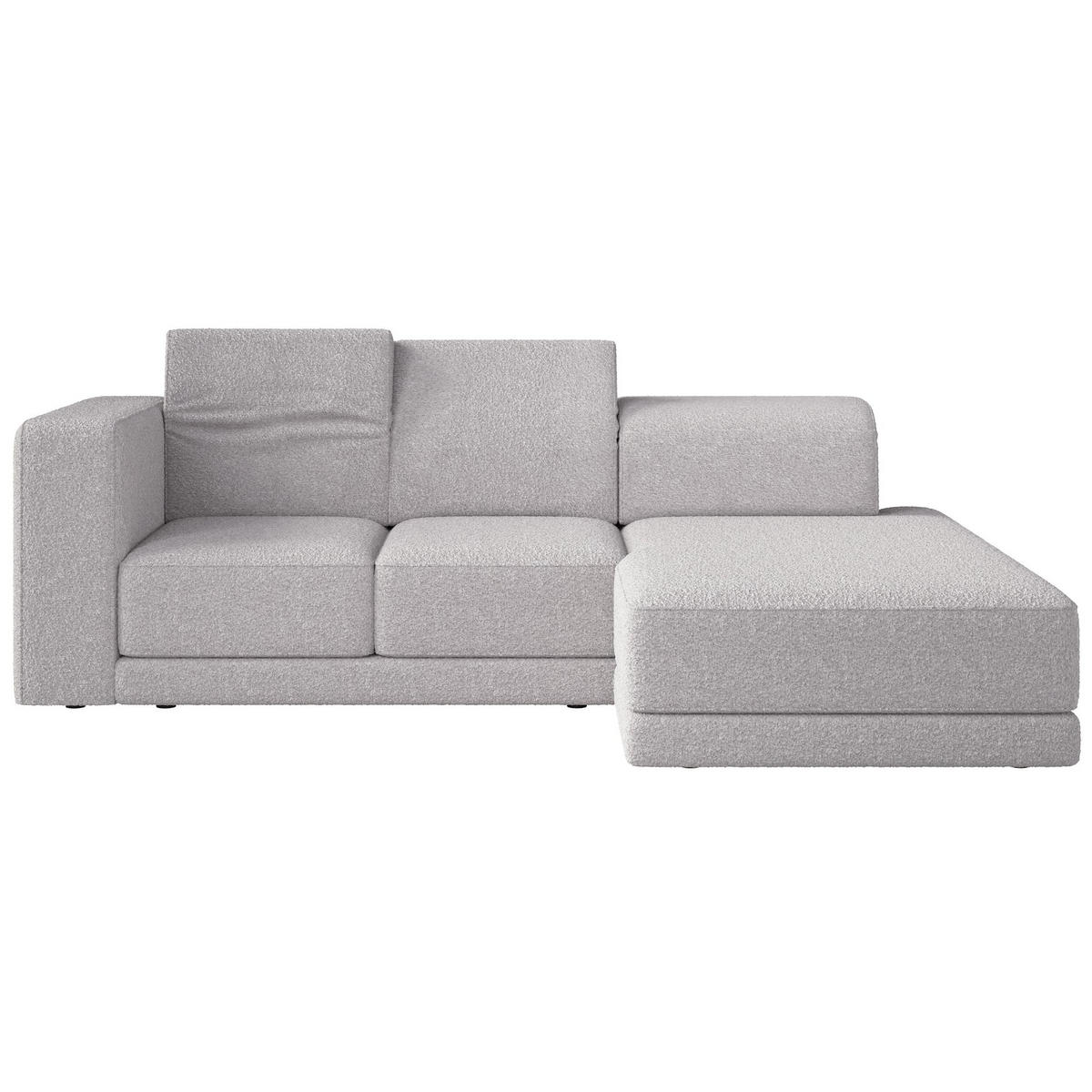 ECKSOFA Novals L-Form, 4-Sitzer, rechts 278 cm - Hellgrau/Schwarz, Holz/Kunststoff (168/278cm) - Selsey