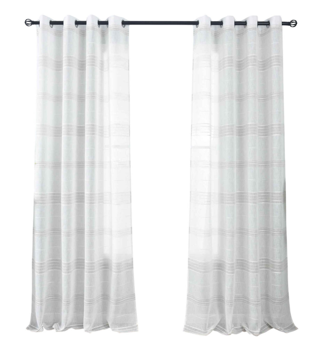 VORHANG 2ER SET »Frankfurt« HxB 245x140 cm Taupe - Taupe, Textil (140/245cm) - Gardinenbox