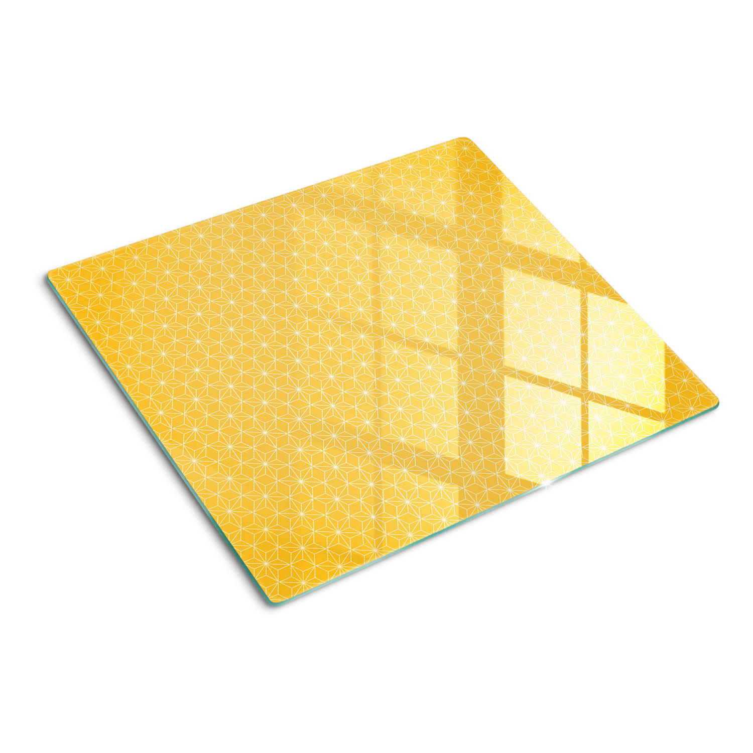 GLASPLATTE 60x52 cm Sterne - Gelb, Glas (60/0.4/52cm) - TULUP