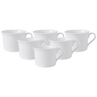 CAPPUCCINOTASSE Cellini weiß 350 ml 6er Set - Weiß, Keramik (0.35L) - Villeroy & Boch