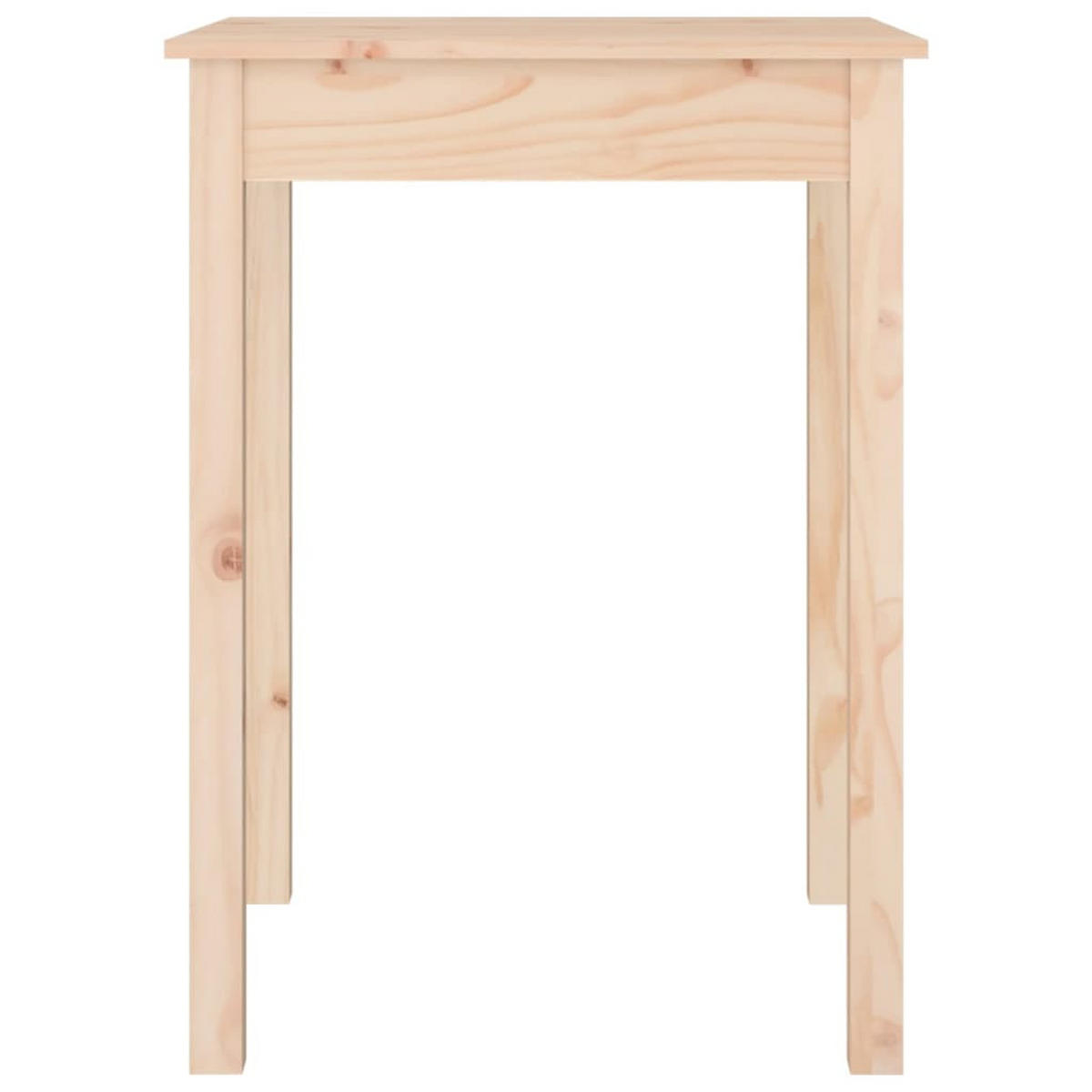 ESSTISCH 55x55x75 cm Massivholz Kiefer - Braun, Holz (55/55/75cm) - furnicato