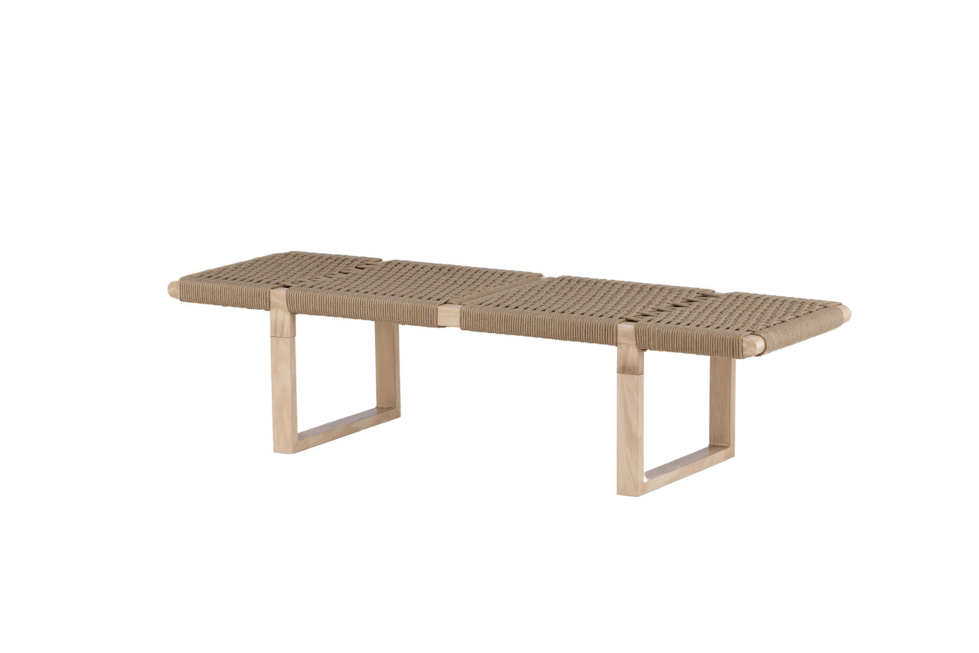 BANK ANGON Beige 46x140x36 cm - Beige, Metall (46/36/140cm) - FURNLUX