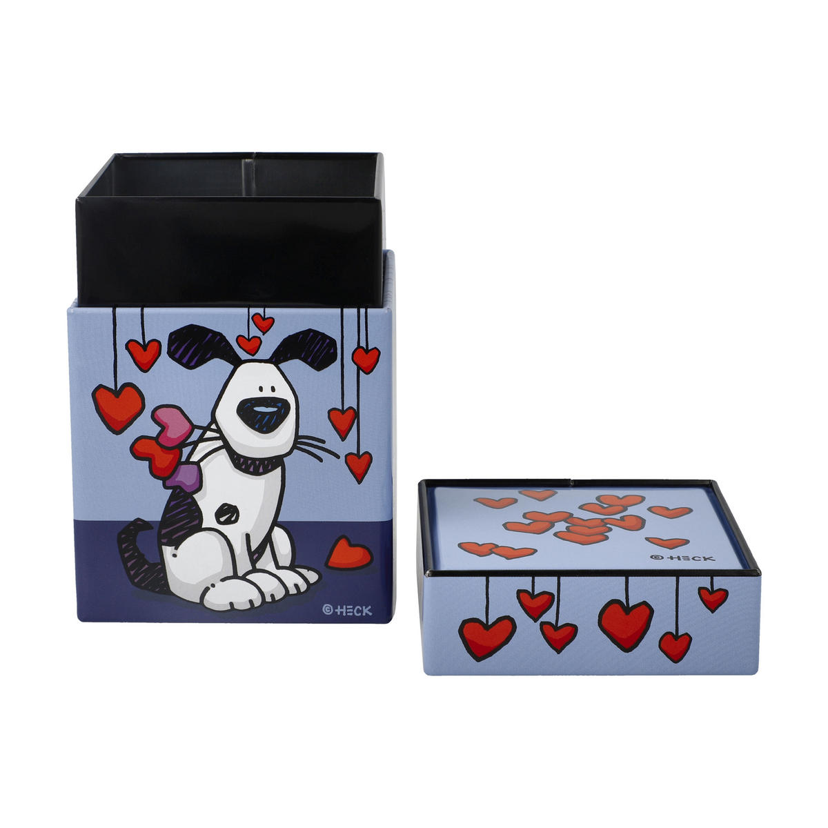 TEEDOSE Ed Eck- Love Dog, Pop Art, Metall, Bunt, 600 ml - Multicolor, Metall (7.5/11/7.5cm) - Goebel