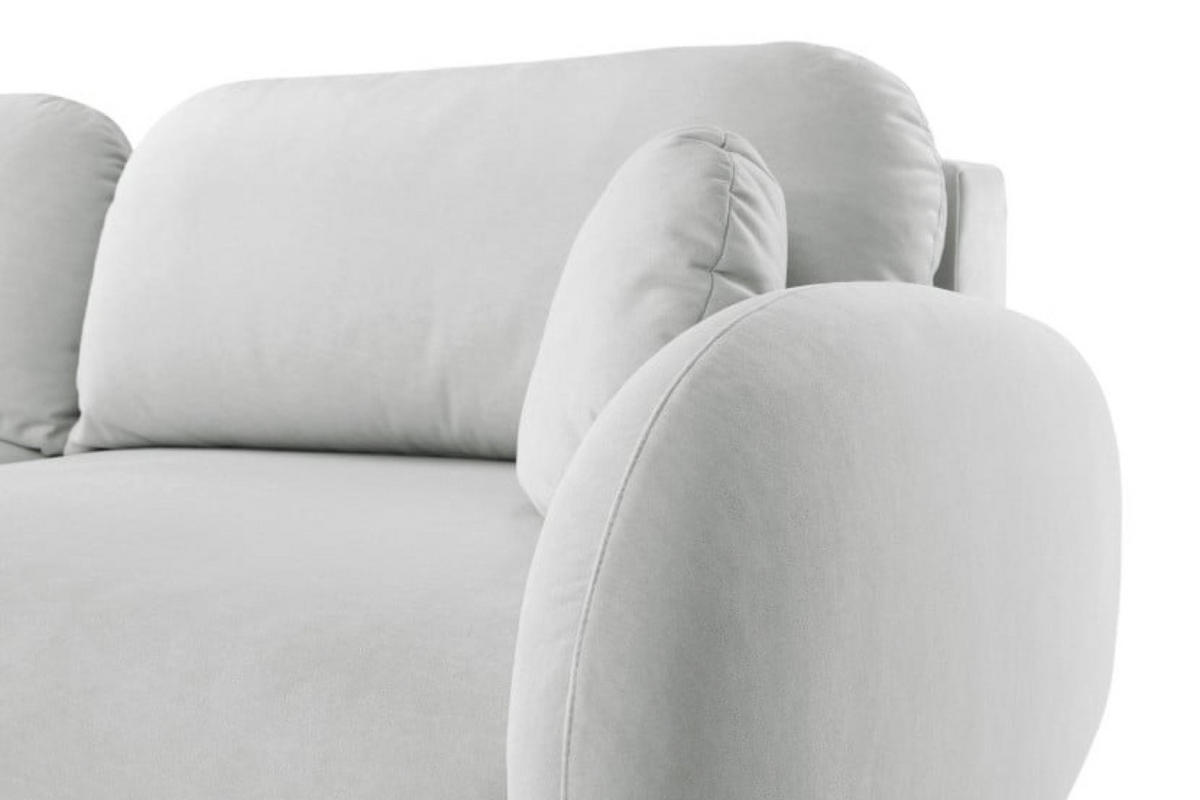 SOFA Grau SOFTI Mit Schlaffunktion - Grau, Textil (232/95/109cm) - Sepro Meble