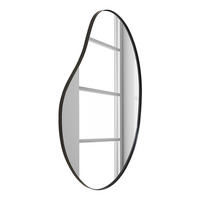 SPIEGEL - Schwarz - Schwarz, Holzwerkstoff/Metall (52/87/2.5cm) - home24