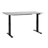 SCHREIBTISCH grauschwarz 160/72 cm elektrisch höhenverstellbar Destin III - Schwarz/Grau, Holz (72/160/63cm) - Beliani