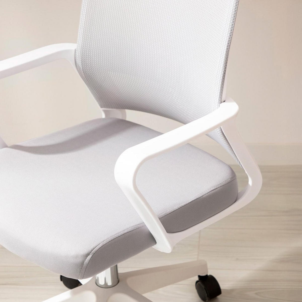 SCHREIBTISCHSTUHL Sayla 60 cm x 95-105 cm - Grau, Kunststoff (60/95/60cm) - Klast Home