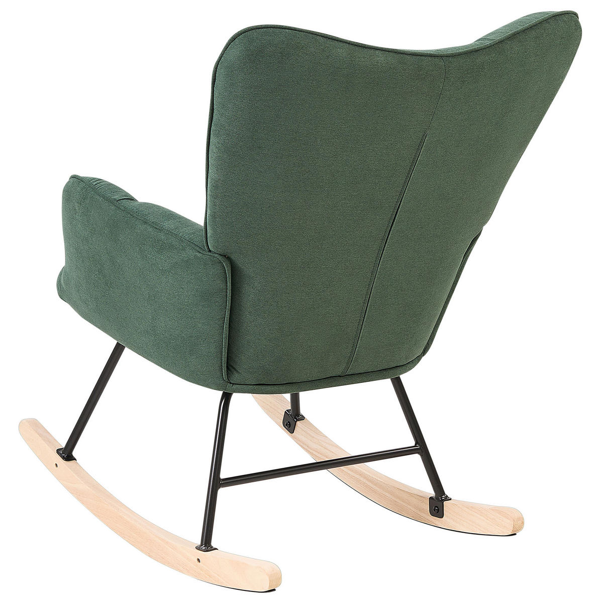 SCHAUKELSESSEL Stoff Grün Oulu - Grün, Textil/Metall (71/108/83cm) - Beliani