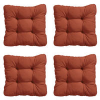 SITZKISSEN Panama 47/47 cm 4er-Set - Rotbraun, Textil (47/8/47cm) - Madison