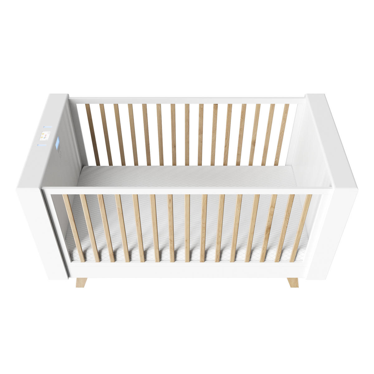 SMARTBETT All in one 70 x 140 cm - Weiß, Holz/Holzwerkstoff (70/140cm) - Roba