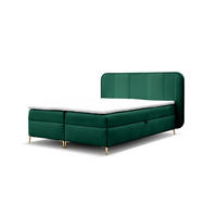 BOXBETT Avery Premium - Grün, Holzwerkstoff/Textil (140/200cm) - Fun Möbel