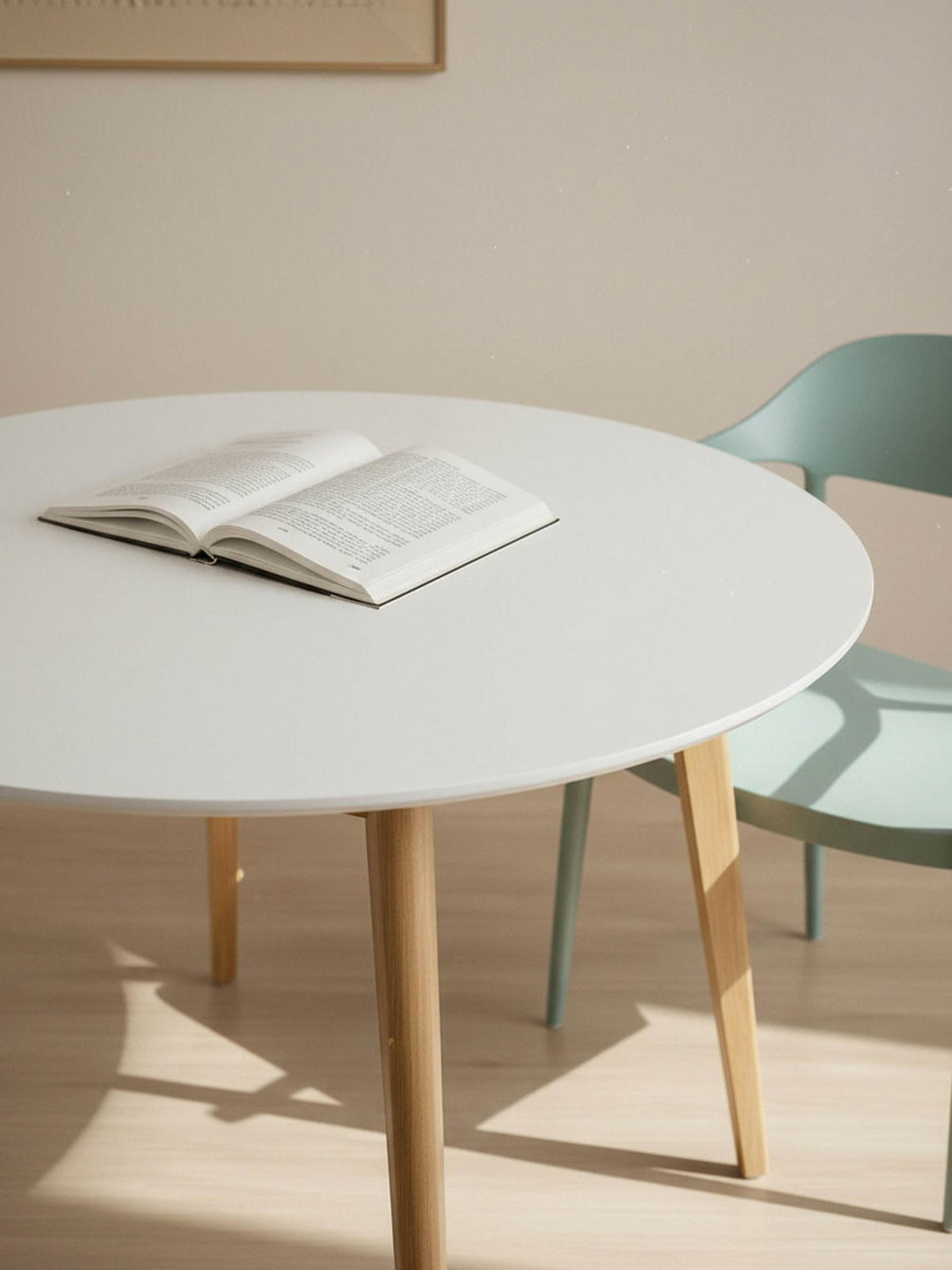 ESSTISCH Basic Natur - Weiß 100 x 100 - Braun, Holzwerkstoff (100/100/75cm) - Kenay Home