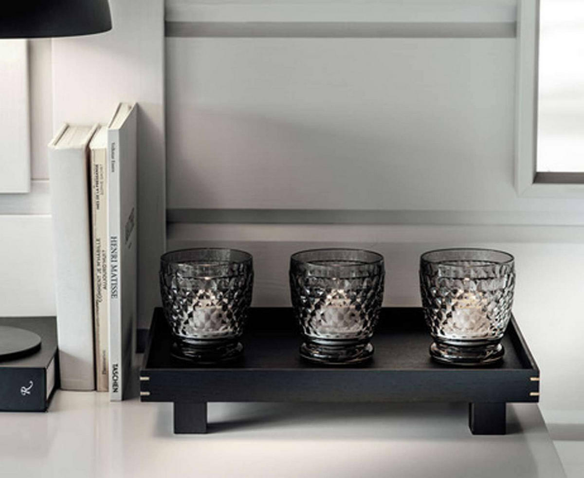 BECHER Boston Coloured Smoke 330 ml 4er Set - Grau, Glas (0.33L) - Villeroy & Boch