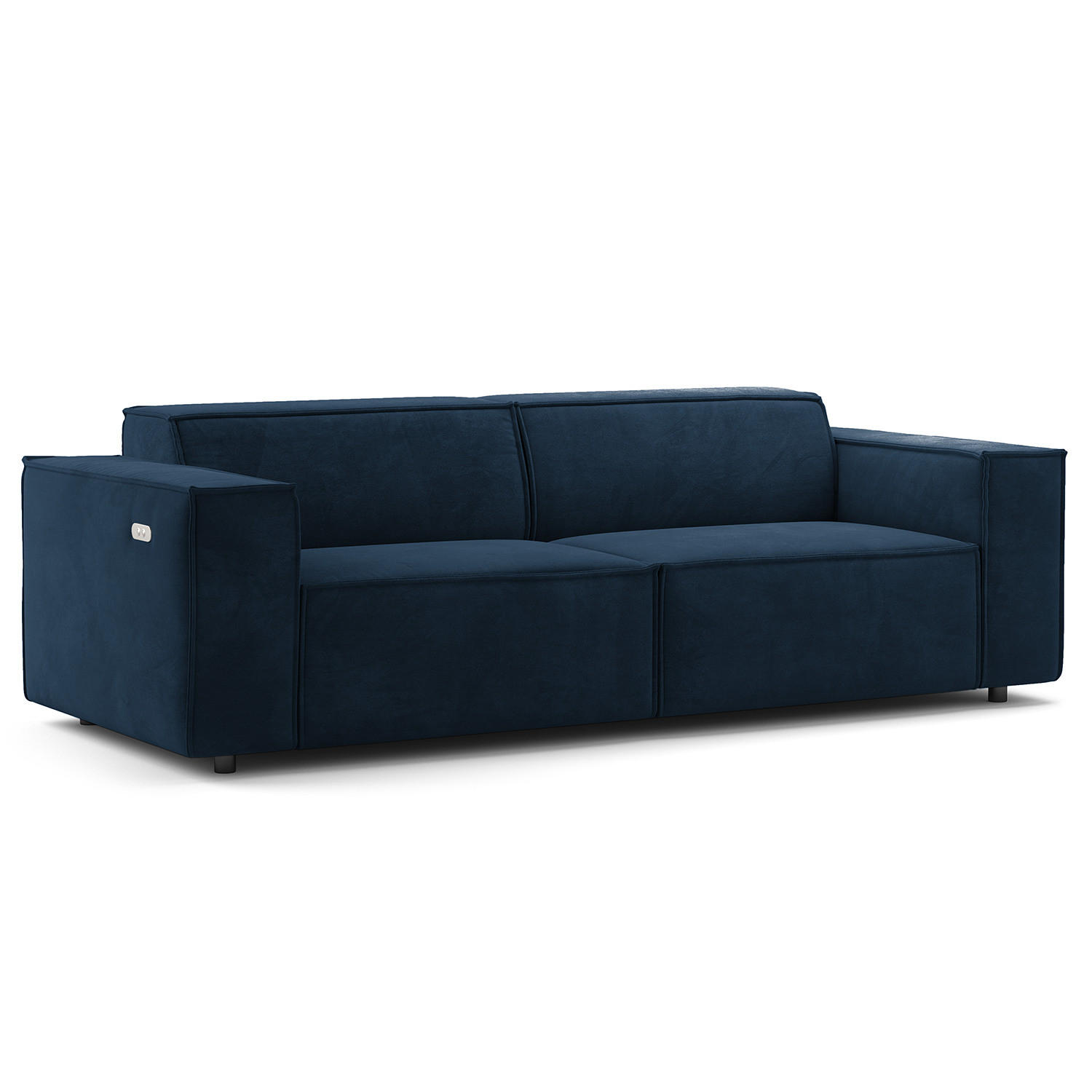 2,5-SITZER SOFA - Dunkelblau, Textil (223/70/96cm) - home24