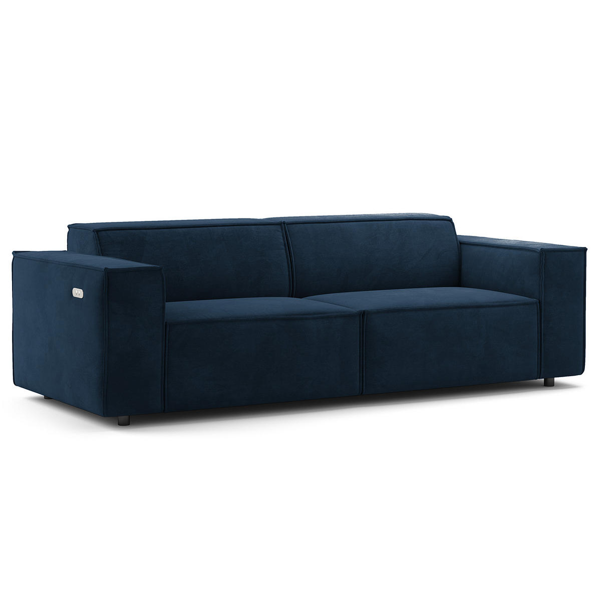 2,5-SITZER SOFA - Dunkelblau, Textil (223/70/96cm) - home24