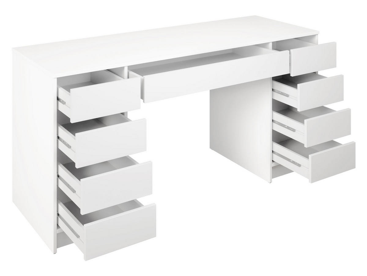 SCHREIBTISCH Ada Bis - Weiß, Holzwerkstoff (55/154/76cm) - MIRJAN24