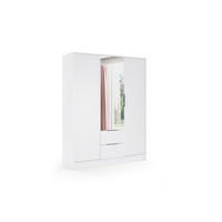 KLEIDERSCHRANK NOA - 150 cm - Weiß - Weiß, Holzwerkstoff (150/200/51cm) - ALTDECOR