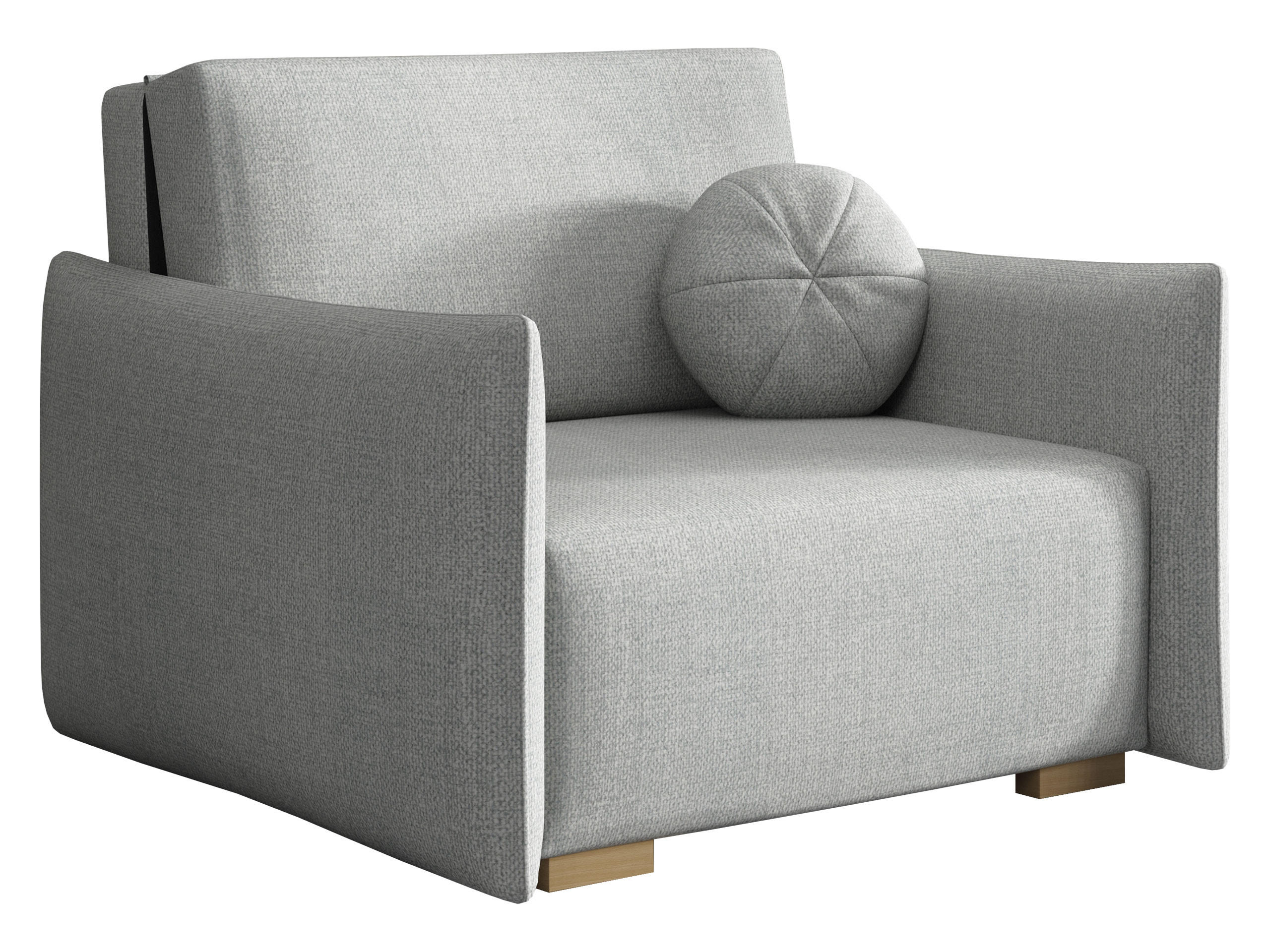 SCHLAFSOFA Viva Glov I - Hellgrau/Naturfarben, Holz/Textil (104/85/98cm) - MIRJAN24