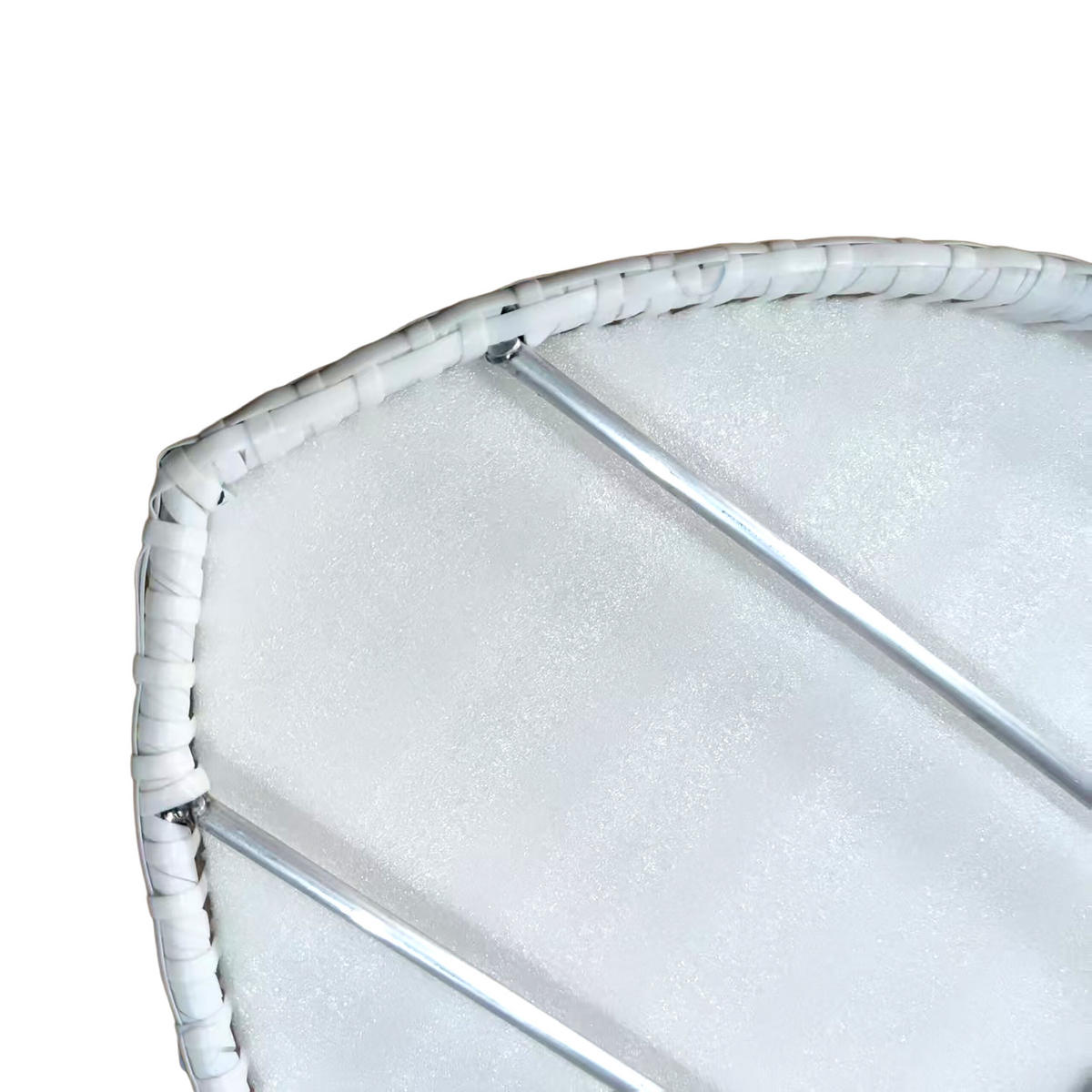SERVERINGSBRICKA Vit flytande för pool hjärtform PE rotting 60x60 cm - Vit, Textil/Metall (60/20/60cm) - Relaxdays