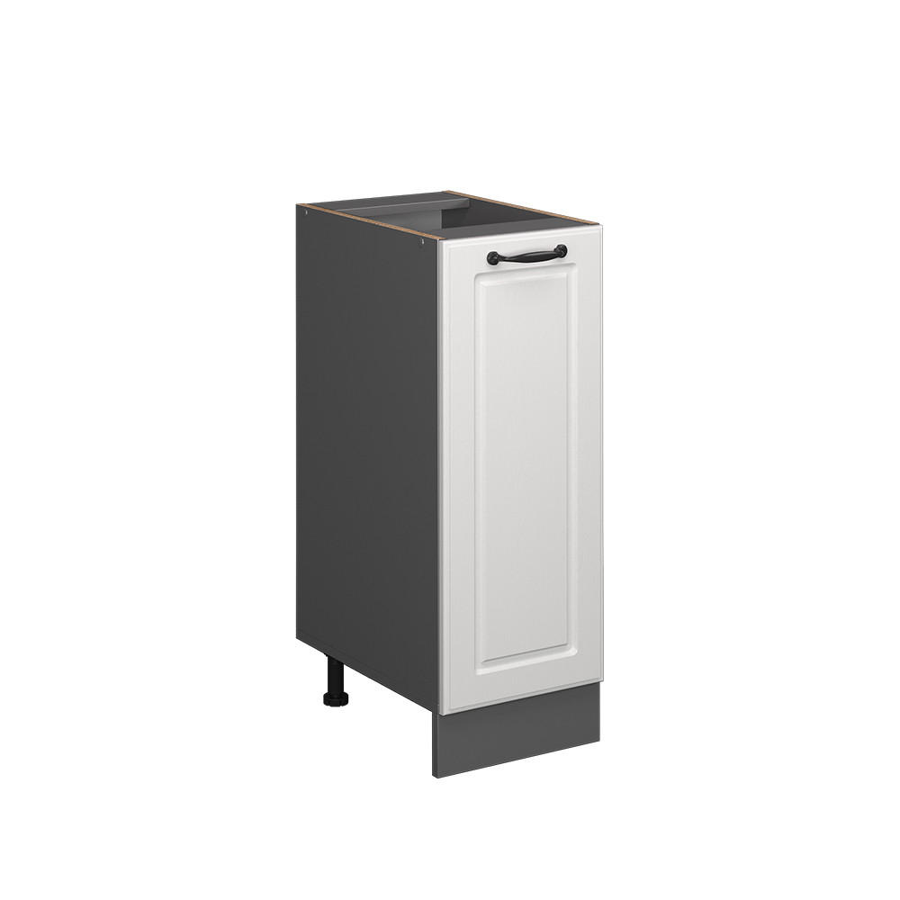 APOTHEKERSCHRANK R-Line Weiß Landhaus 30 cm ohne AP - Anthrazit/Weiß, Holzwerkstoff (30/81.6/46cm) - Vicco
