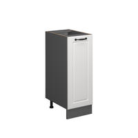APOTHEKERSCHRANK R-Line Weiß Landhaus 30 cm ohne AP - Anthrazit/Weiß, Holzwerkstoff (30/81.6/46cm) - Vicco