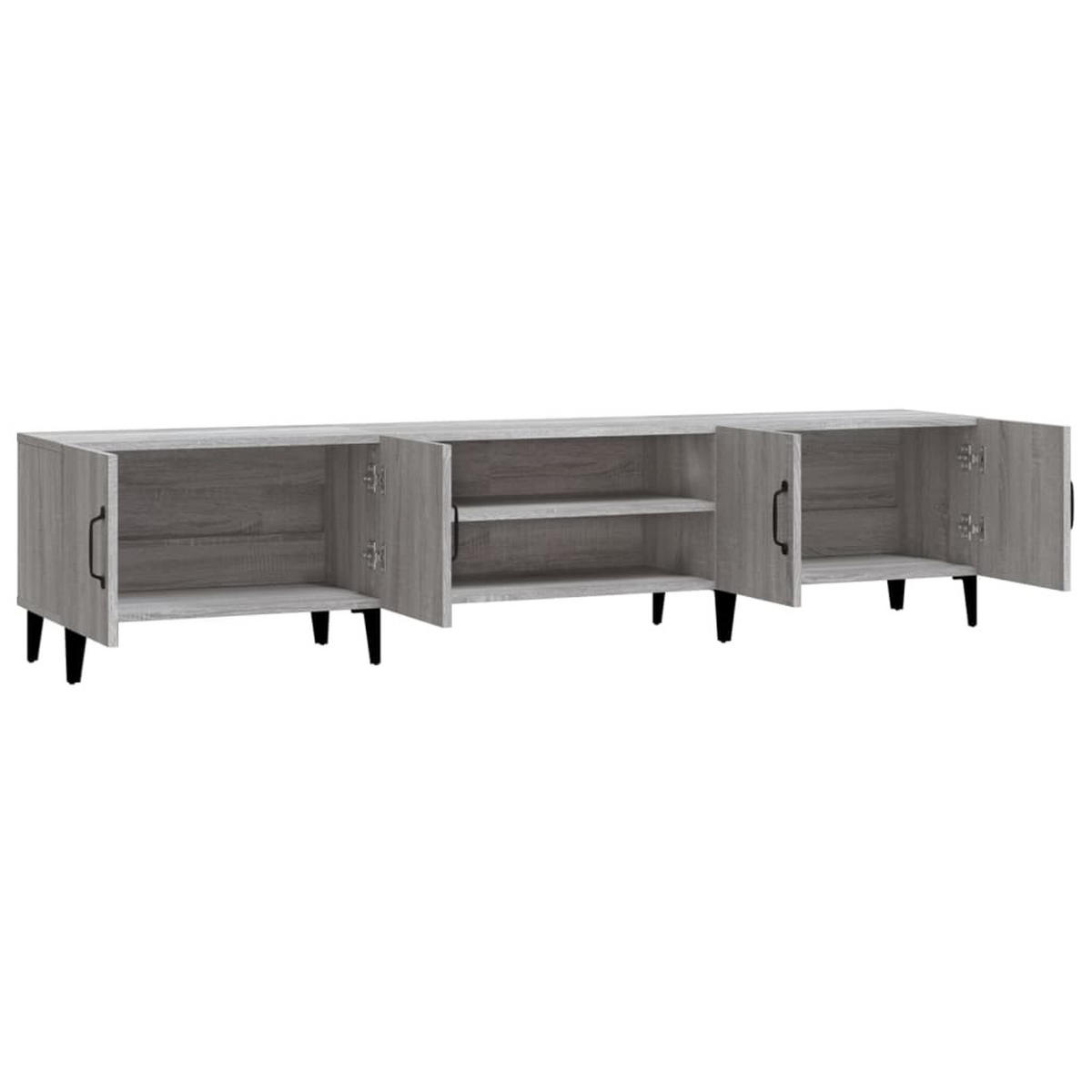 TV-SCHRANK Grau Sonoma 180/31,5/40 Cm Holzwerkstoff - Grau, Holzwerkstoff (31.5/40/180cm) - vidaXL
