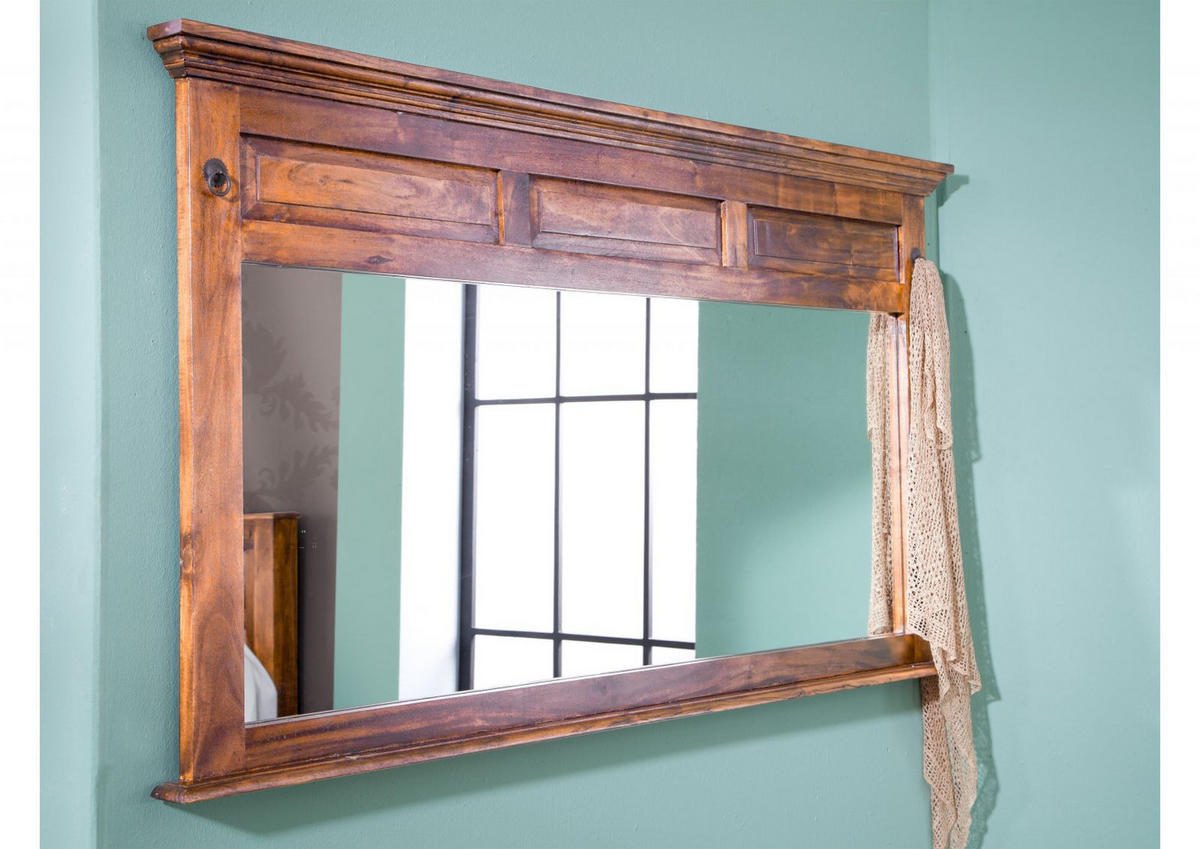 SPIEGEL Akazie 160x7x87 honig lackiert OXFORD #0405 - Braun, Holz (160/87/7cm) - Massivmoebel24