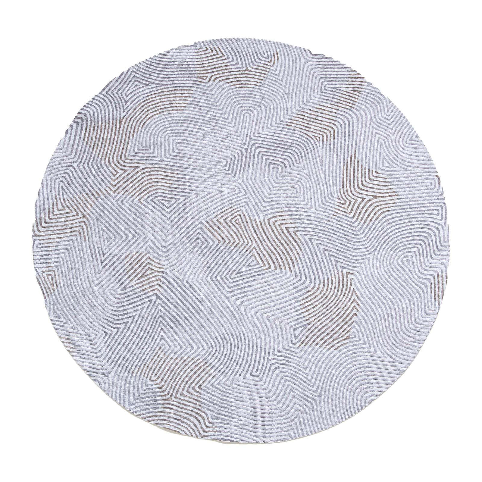 TEPPICH Oyster White Meditation 240/240 cm - Grau, Textil (240/240cm) - Louis De Poortere