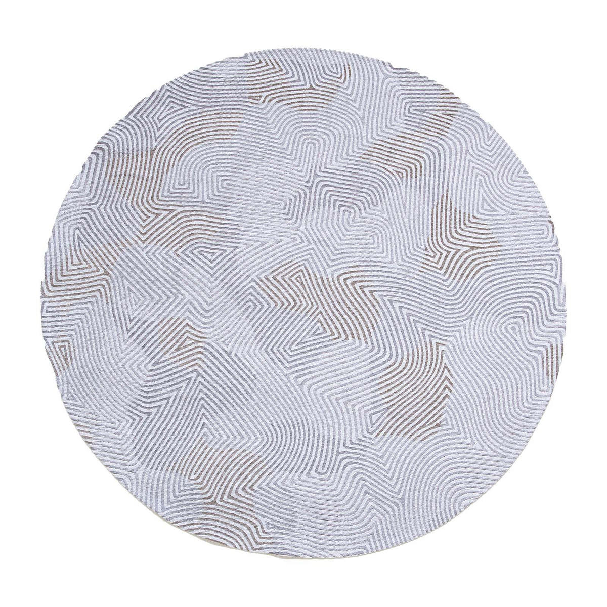 TEPPICH Oyster White Meditation 240/240 cm - Grau, Textil (240/240cm) - Louis De Poortere