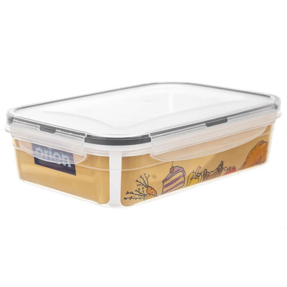 LUNCHBOX Unterteilt 3 Fächer 1 l Transparent - Transparent, Kunststoff (15/6/21cm) - Orion 