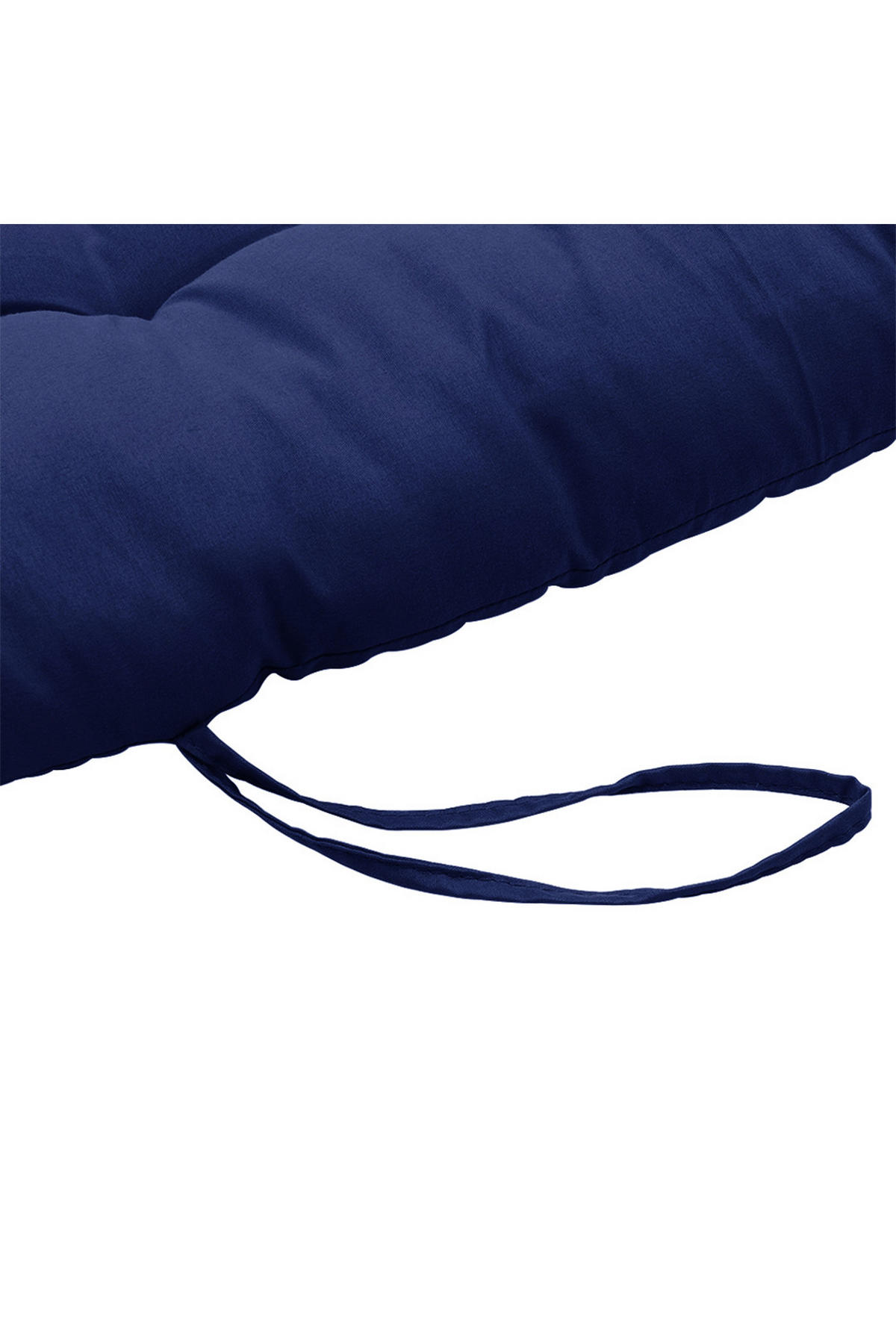 SONNENLIEGENAUFLAGE Dickes, weiches und bequemes Liegestuhlkissen für den Außenbereich 110 cm B x 40 cm - Dunkelblau, Textil (40/110cm) - Livingandhome
