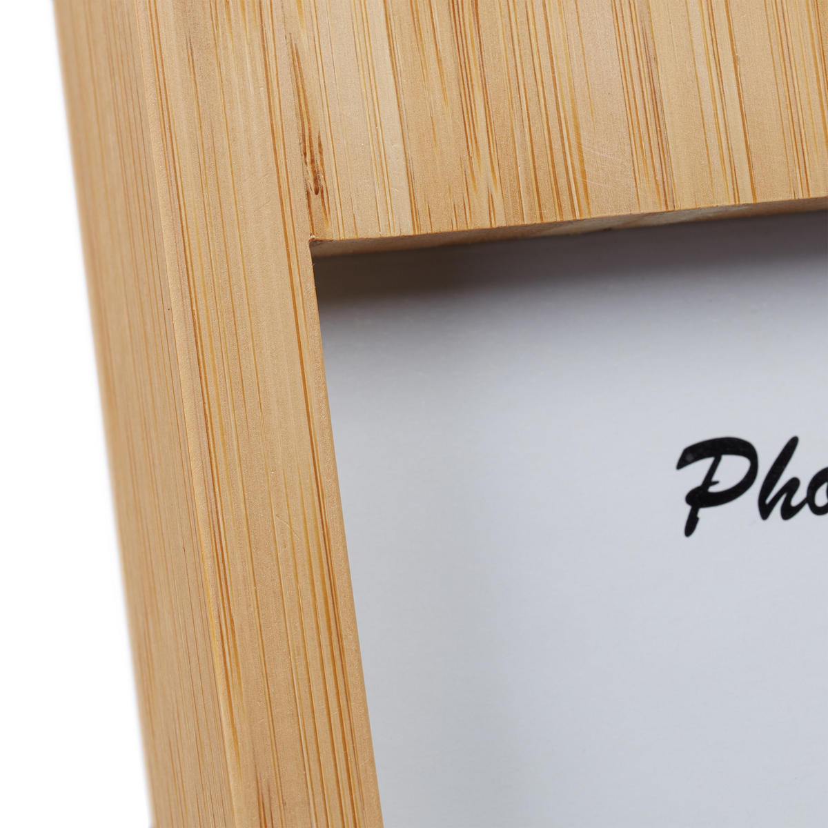 BILDERRAHMEN - Hellbraun, Glas/Holz (16.5/15cm) - Relaxdays