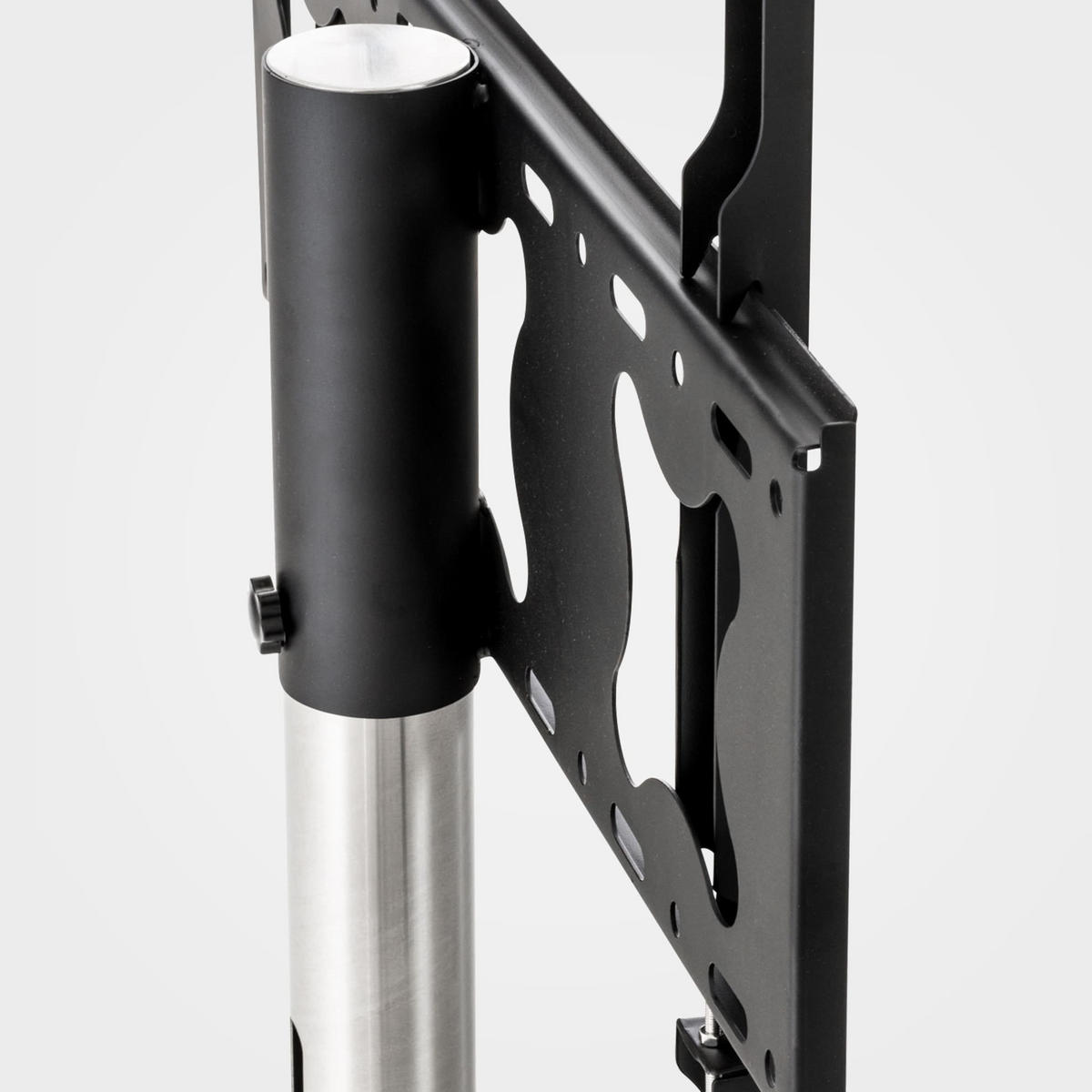 TV RACK Metall Edelstahl - Edelstahlfarben, Metall (64/100/53cm) - CLP