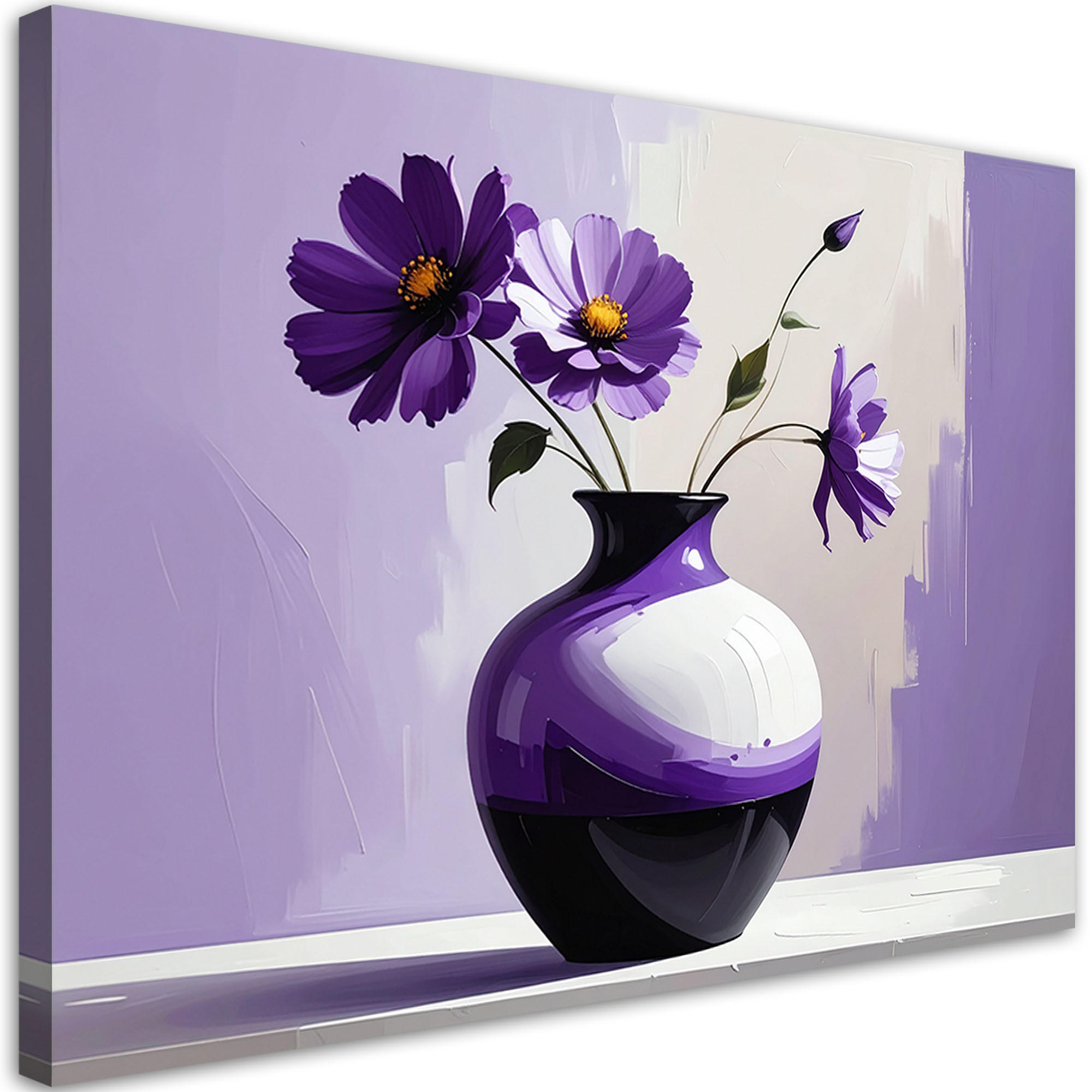 Feeby Leinwandbilder, Lila 30x20 cm