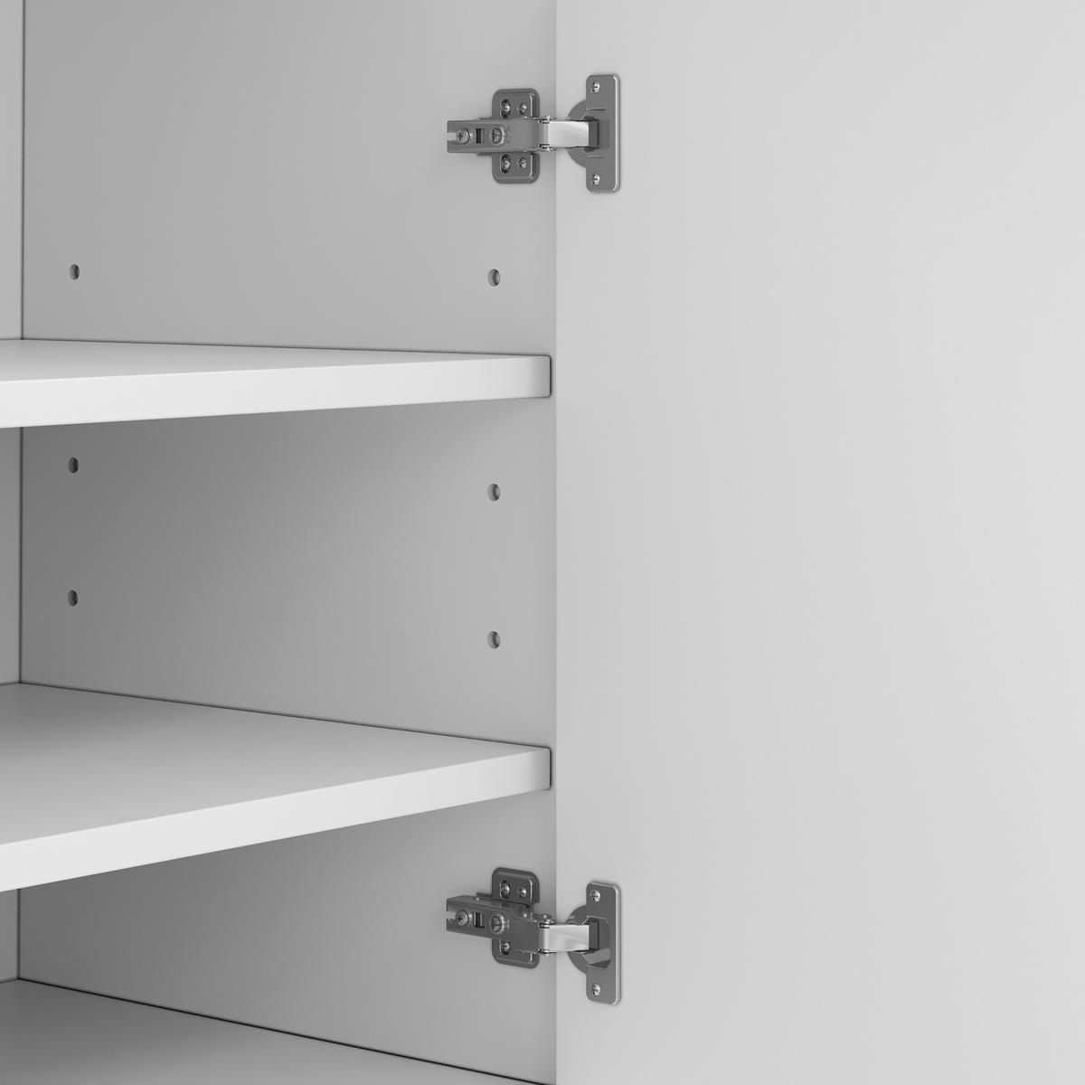 SCHUHSCHRANK 1 Schublade Weiß Naturholz Verstellbare Böden - Multicolor, Holzwerkstoff (39.5/100.5/105cm) - FLIEKS