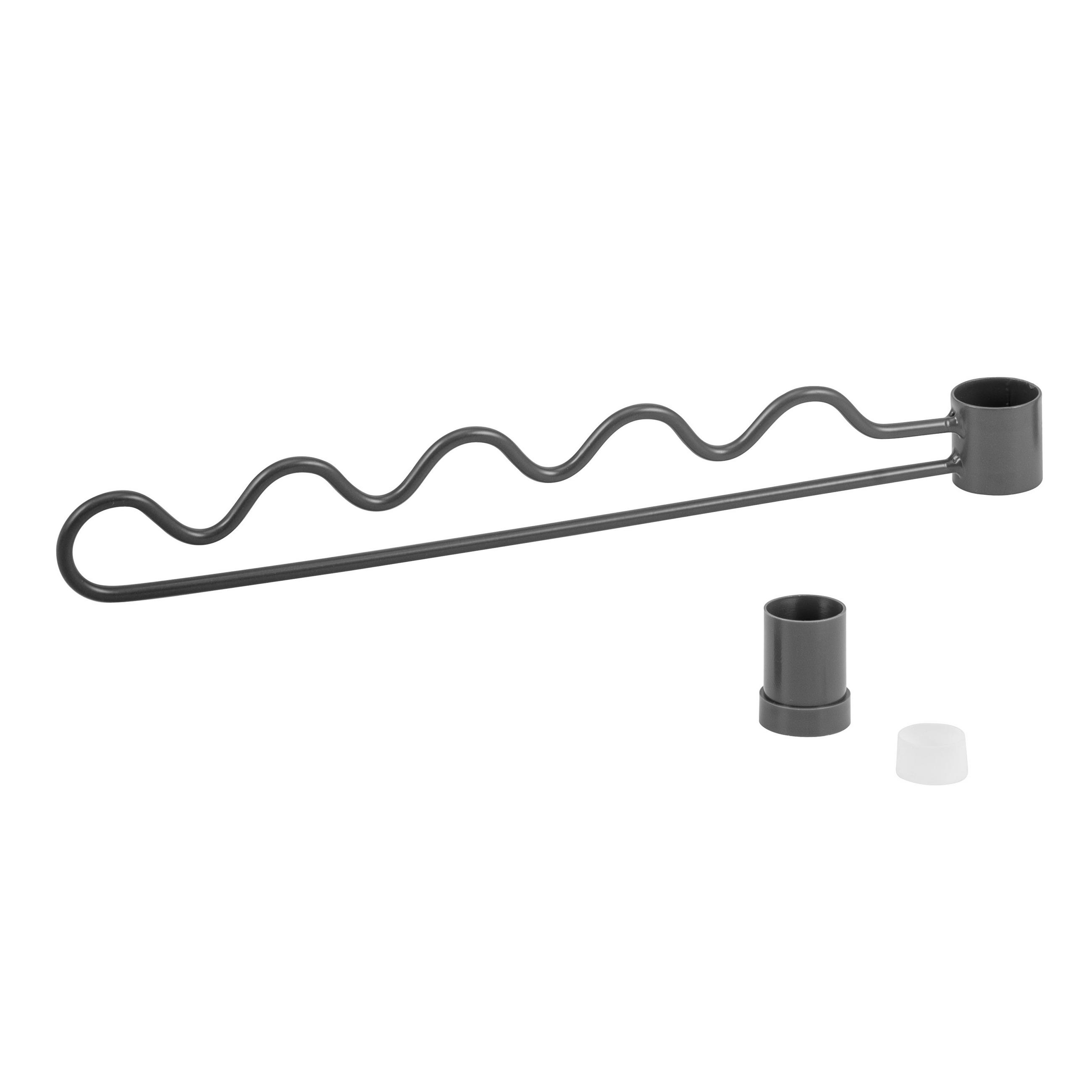ZUSATZ-RANKHILFE, Metall, grau - Grau, Metall (4/3/30cm) - bremermann