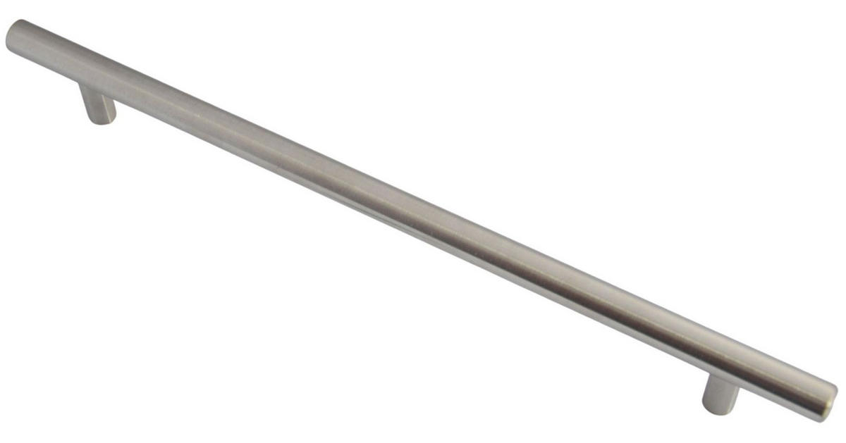MÖBELGRIFF BA 320mm, Griffstange Edelstahl massiv, Küchengriff - Edelstahlfarben, Metall (1.2/3.2/38cm)