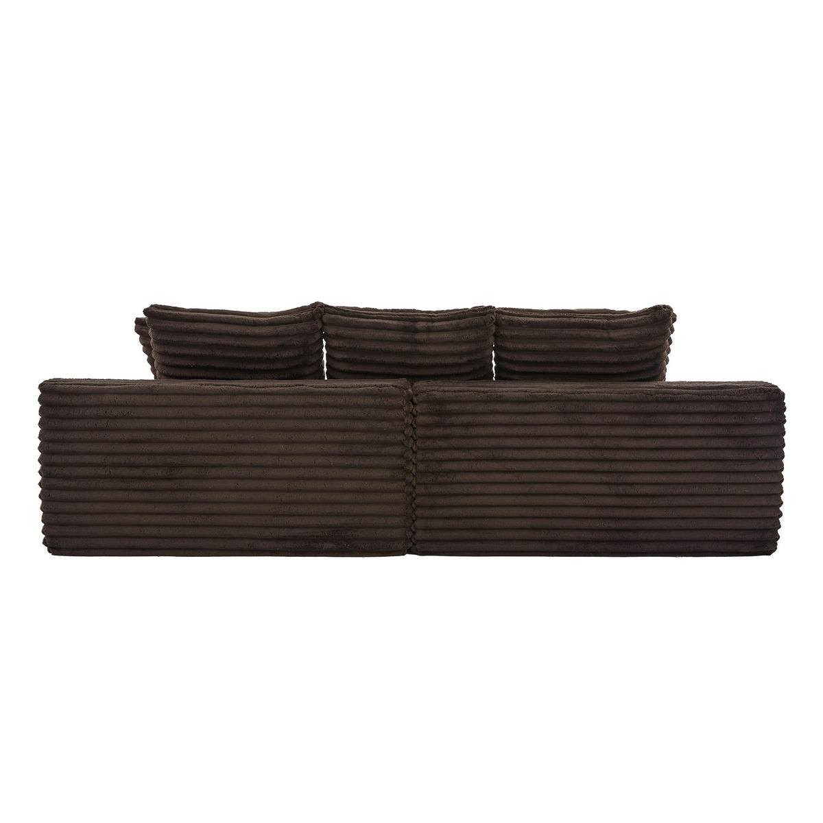 SCHLAFSOFA DE-33739 mit Seitentaschen Kaffeebraun - Braun, Textil (107.48/34.25/38.58cm) - ComfortXL
