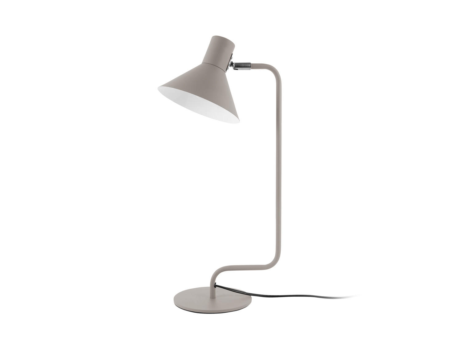 TISCHLAMPE Office Curved 21/18/50 cm - Grau, Metall (21/18/50cm) - Leitmotiv