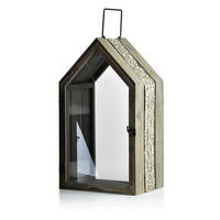 LATERNE Lokke Braun 35/28/60 cm Holz - Braun, Holz (28/60/35cm) - Mondex